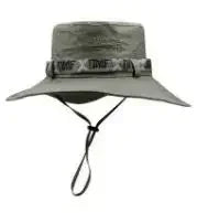 Hat Men's Outdoor Fishing Fisherman Hat Men's Large-brimmed Sun Hat Summer Sun Hat Youth Foldable Fishing Hat