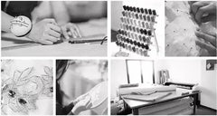 Luxury Pearls Beaded Mermaid African Wedding Dress Sheer O-neck Long Sleeves Aso Ebi Engagement Gowns Corset vestido de novia