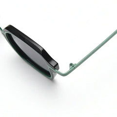 Caterside Punk Retro Polarized Sunglasses Men Mental Fashion Square Sun Glasses Women Outdoor Travel Driving Eyewear UV400