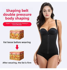 Ladies Lingerie Hree Row Buckle Zipper Bodice Women's Corset Put Away Abdomen Appearing Thin Breathable Comfortable Lingerie