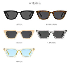Classic Black Vintage Cat Eye Sunglasses Women Brand Designer Simplicity Elegant Small Frame Sun Glasses Men Trend Eyewear UV400