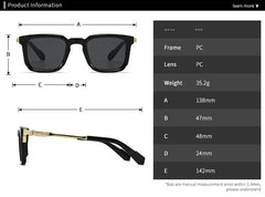 SHAUNA New Square Women Luxury Sunglasses Retro Rivets Men Gradient Shades UV400 Sun Glasses