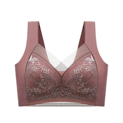 FallSweet Ice Silk Wireless Bra – Seamless Lace Bralette for Comfort