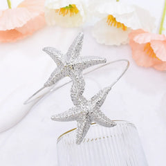 New Fashion Golden Alloy 2 Starfish Arm Bracelet for Women Summer Beach \Dance Party Cuff Bracelets Jewlery Accessories Gifts