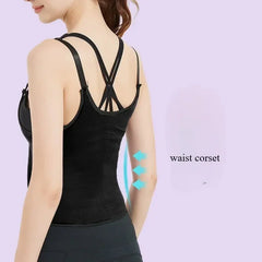 Ladies Lingerie Hree Row Buckle Zipper Bodice Women's Corset Put Away Abdomen Appearing Thin Breathable Comfortable Lingerie