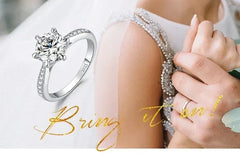 JewelryPalace Moissanite D Color 0.5ct 1ct 1.5ct 2ct 3ct Round S925 Sterling Silver Wedding Engagement Ring for Women