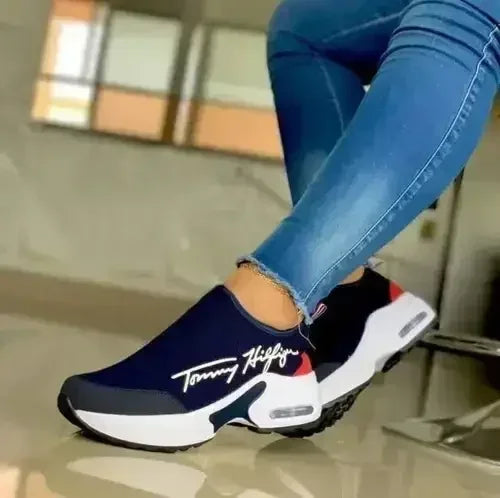 Casual Breathable Wedges Ladies Walking Sneakers Flat Women Shoes - Femstylo