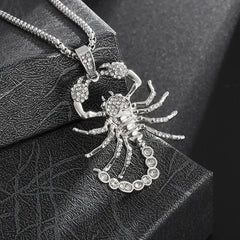 Ice Out Zircon Polite Gesture Middle Finger Necklace Men Women Punk Hip Hop Rap Rock Party Jewelry Gift