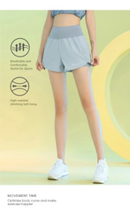 PHIGEER Yoga Shorts for Women Lightweight Gym Cycling Workout Shorts with Pocket Breathable Running Sweatpants Athletic Clothes