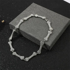 Men Hip Hop Full Rhinestone King Queen Pendants Necklaces Bling Bling Iced Out Cuban Link Chain Hiphop Necklace Men Jewelry Gift