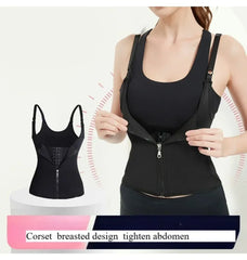 Ladies Lingerie Hree Row Buckle Zipper Bodice Women's Corset Put Away Abdomen Appearing Thin Breathable Comfortable Lingerie