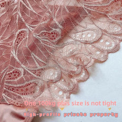 Plus Size Silk Shorts Sexy Lady Lace Hollow Breathable Satin Panties Women