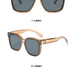 Fashion Square Polarized Sunglasses Cover Over Myopia Prescription Glasses Portable Men Women Vintage Fishing Driving Eyewear 