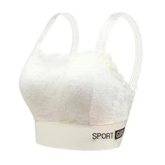 Sexy Lace Seamless Large Size Women's Bra Comfortable Breathable Sports Beauty Back Vest Sleep Gathered Wrapped Chest Tube Top