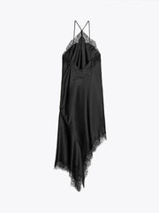 Women’s Asymmetrical Sling Dress - V-Neck Party Wear Spring 2025