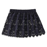 Women Eyelash Floral Lace Shirt Extender Adjustable Layered Faux Top Hem Lower Sweep Mini Skirt Half Slip Underskirt