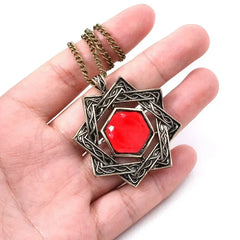Amulet of Mara Arkay Necklace Morrowind Pendant Necklace for Women Men Cosplay Jewelry Gift