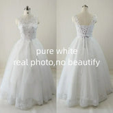 Plus Size Wedding Dress - V-Neck Sequined Ball Gown Customizable | Femstylo