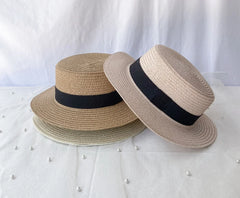 Korean Summer Men's and Women's Top Hats Straw Hats Sunshade Sunscreen Hats Beach Vacation Travel Hat