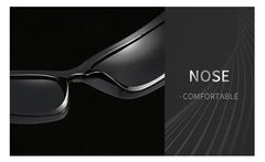 Unique Y2K Designer Luxury Sunglasses Women Rectangle Big Frame Sun Glasses For Men Outdoor UV Protection Classic 2000S Black Sh