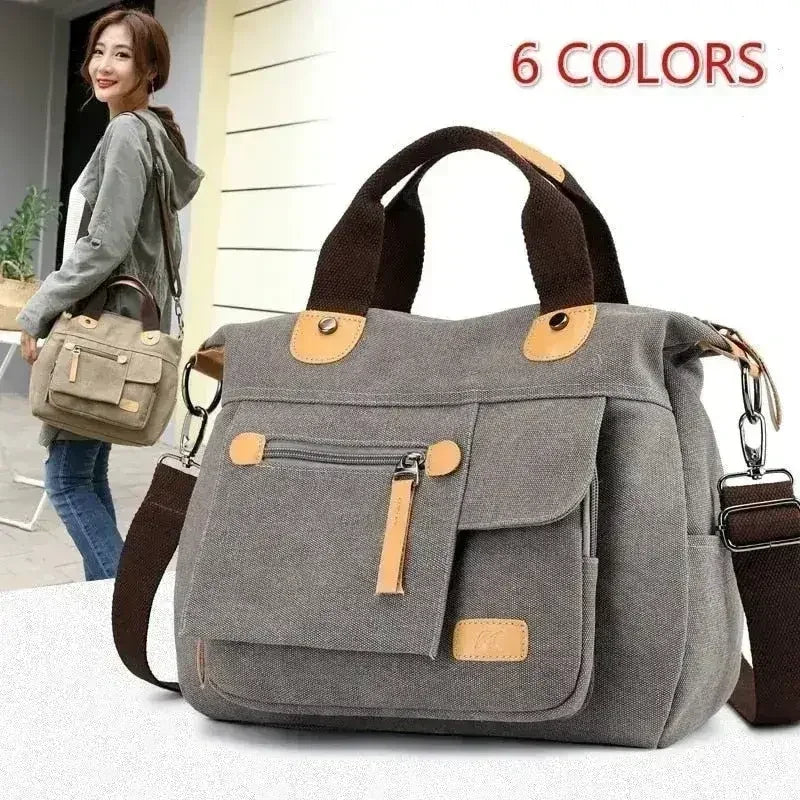 Casual Tote Women's Handbag Shoulder Handbags Canvas Large Capacity - Femstylo