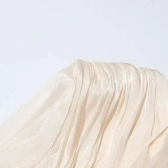 Women's A-Line Mini Dress with Long Sleeves & Empire Waist