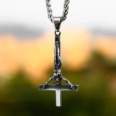 Beier 2022 New Creative Design Jesus Cross Pendant For Men Punk Hip Hop Skull Christian Jewelry Wholesale