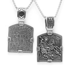 Fairy Tale St George Slaying Dragon Stainless Steel Men Women Necklaces Pendants Chain Punk Jewelry Creativity Gift Wholesale