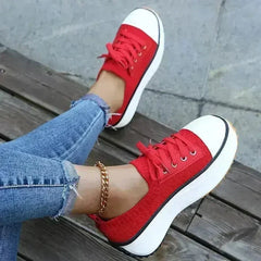 Summer Woman Vulcanize Shoes Knitted Breathable Sneakers - Femstylo