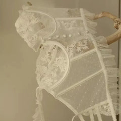 Fashion Comfortable Lace Lingerie with Steel Ring Wrapped Chest Top Bra and Panty Set Sexy Intimates Supply Underwire Female