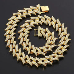 Men Hip Hop Full Rhinestone King Queen Pendants Necklaces Bling Bling Iced Out Cuban Link Chain Hiphop Necklace Men Jewelry Gift