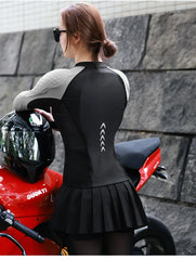 WOSAWE Women Motorcycle Jacket Body Armor CE Certified Summer Downhill Motocross Riding Clothing Protection Racing Reflective