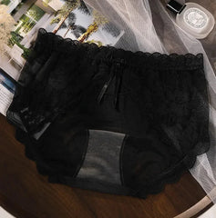 XL-3XL Big Size Women Lace Panties Summer Transparent Hollow Briefs Female Lingerie Sexy Underwear Breathable Underpants New