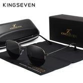 KINGSEVEN Fashion Women Polygon Sunglasses Men Polarized UV400 Sunscreen Round Thin Frame Glassses Luxury Causal Driving Eyewear