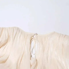 Women's A-Line Mini Dress with Long Sleeves & Empire Waist