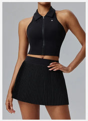 Floral Discount Sports Skirt for Women Quick-drying Badminton Tennis Trousers Skirt Fitness Half-body Pleated Skirt Shorts