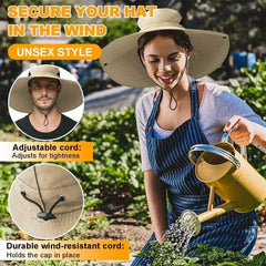 Summer Bucket Hat For Men Fisherman Cap Fishing Outdoor Sunshade Wide Visor Brim UV Sunscreen Riding Hiking Suncreen Sunhat