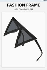 Oversized Triangle Punk Shiled Sunglasses Women Big Frame 2025 Luxury Brand Windproof Eyewear For Ladies UV400 Goggle Shades