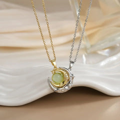 LATS New Stainless Steel Magnetic Sun Moon Couple Necklace Fashion Chain for Men and Women Good Friend Gifts Trend Jewelry