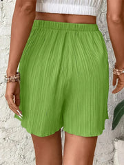 Women High Waist Solid Shorts 2025 Spring Summer New Fashion Pant Lady Casual Outfit Short Pants Beach Holiday Simple Clothing