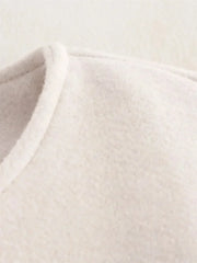 Ladies Fashion Autumn Winter Jacket Women Retro Round Neck Long Sleeve Elastic Hem Zipper Soft Bomber Jacket Women Coat Female