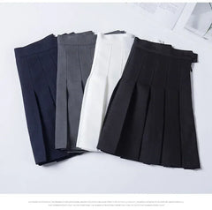 Women's Skirt Without Shorts Fashion Korean Style Ropa Black Harajuku Plaid Falda Short De Mujer Mini Pleated Skirts For Girls