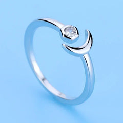 Hot 925 Sterling Silver Ring AAA Zircon Adjustable Simplicity Fashion Exquisite Women Jewelry Accessories Wedding Party Gift