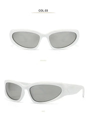 Unique Y2K Designer Luxury Sunglasses Women Rectangle Big Frame Sun Glasses For Men Outdoor UV Protection Classic 2000S Black Sh