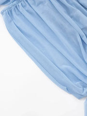 Weird Puss See Through Dress Women Backless Sleeveless Tassel Double Deck Pleated Sexy Midnight Clubwear Party Mini Bodycon