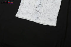 Weird Puss Embroidery Ruffles Dress Women Sexy Deep V-Neck Slits See Through Solid Tassel Petal Cuffs Street Elegance Vestidos