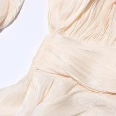 Women's A-Line Mini Dress with Long Sleeves & Empire Waist