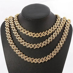 Men Hip Hop Full Rhinestone King Queen Pendants Necklaces Bling Bling Iced Out Cuban Link Chain Hiphop Necklace Men Jewelry Gift