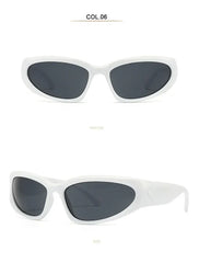 Unique Y2K Designer Luxury Sunglasses Women Rectangle Big Frame Sun Glasses For Men Outdoor UV Protection Classic 2000S Black Sh