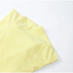 Butter Yellow Mesh Splicing Long Dress Elegant Strapless Split Backless Pleated Gowns For Women 2025 Lady Evening Party Gowns